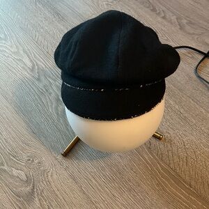 Black Newsboy Cap ladies